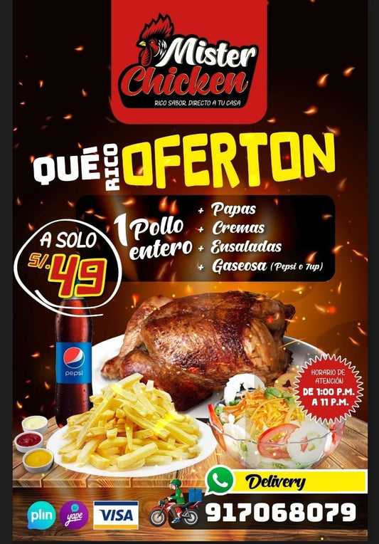 POLLO BRASA PROMOCION FAMILIAR